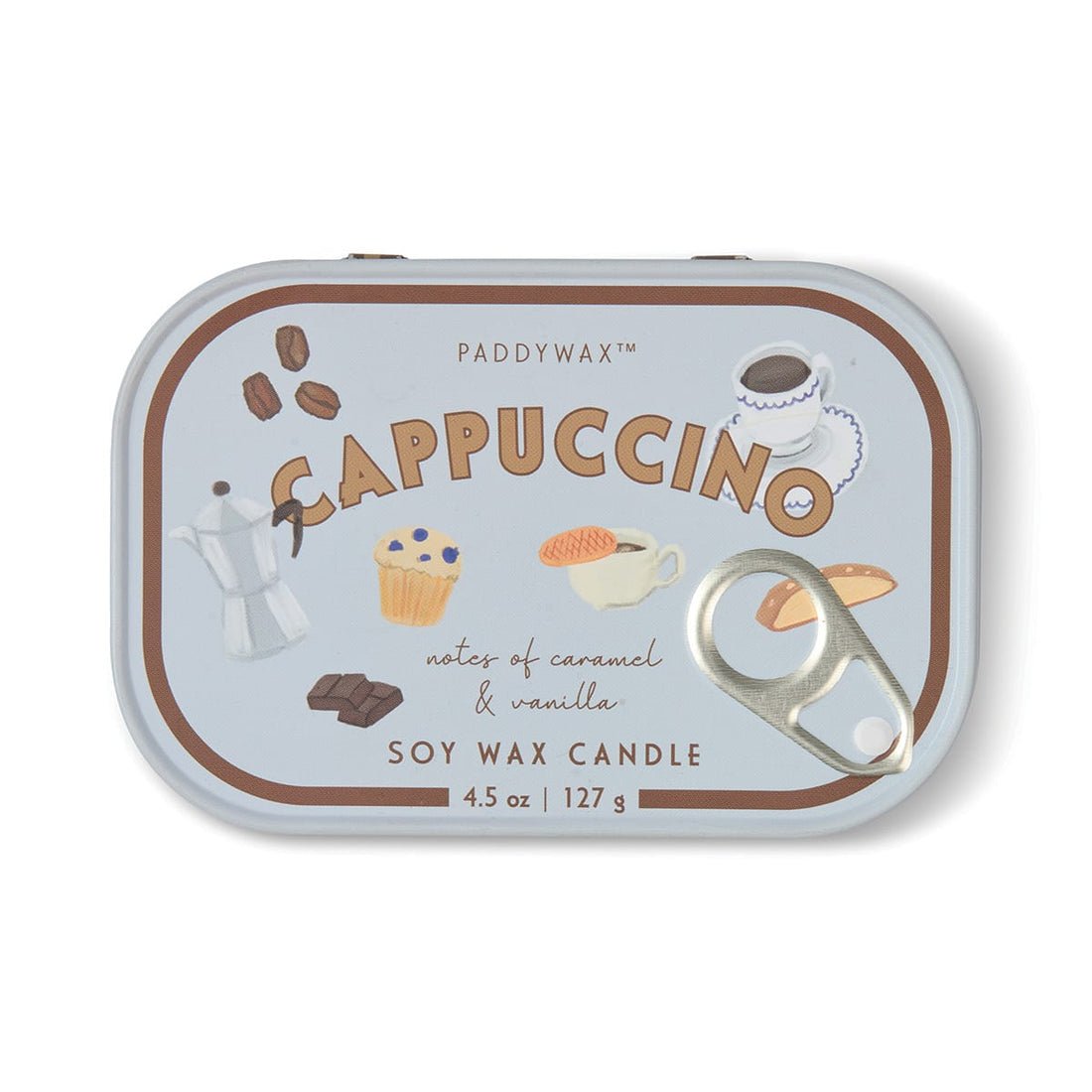 Cappuccino 127g |Κερί σόγιας σε μεταλλικό δοχείο - Colibri Enso