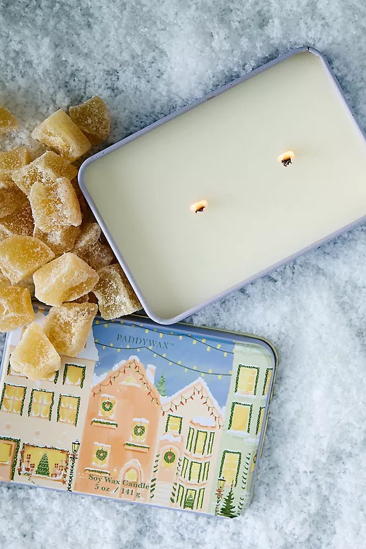 Christmas Village Gingerbread & Vanilla | Κερί σόγιας σε μεταλλικό δοχείο - Colibri Enso