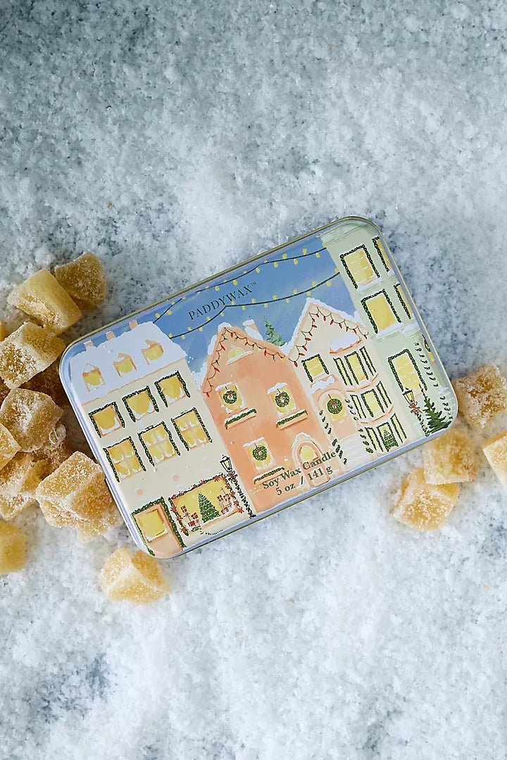 Christmas Village Gingerbread & Vanilla | Κερί σόγιας σε μεταλλικό δοχείο - Colibri Enso