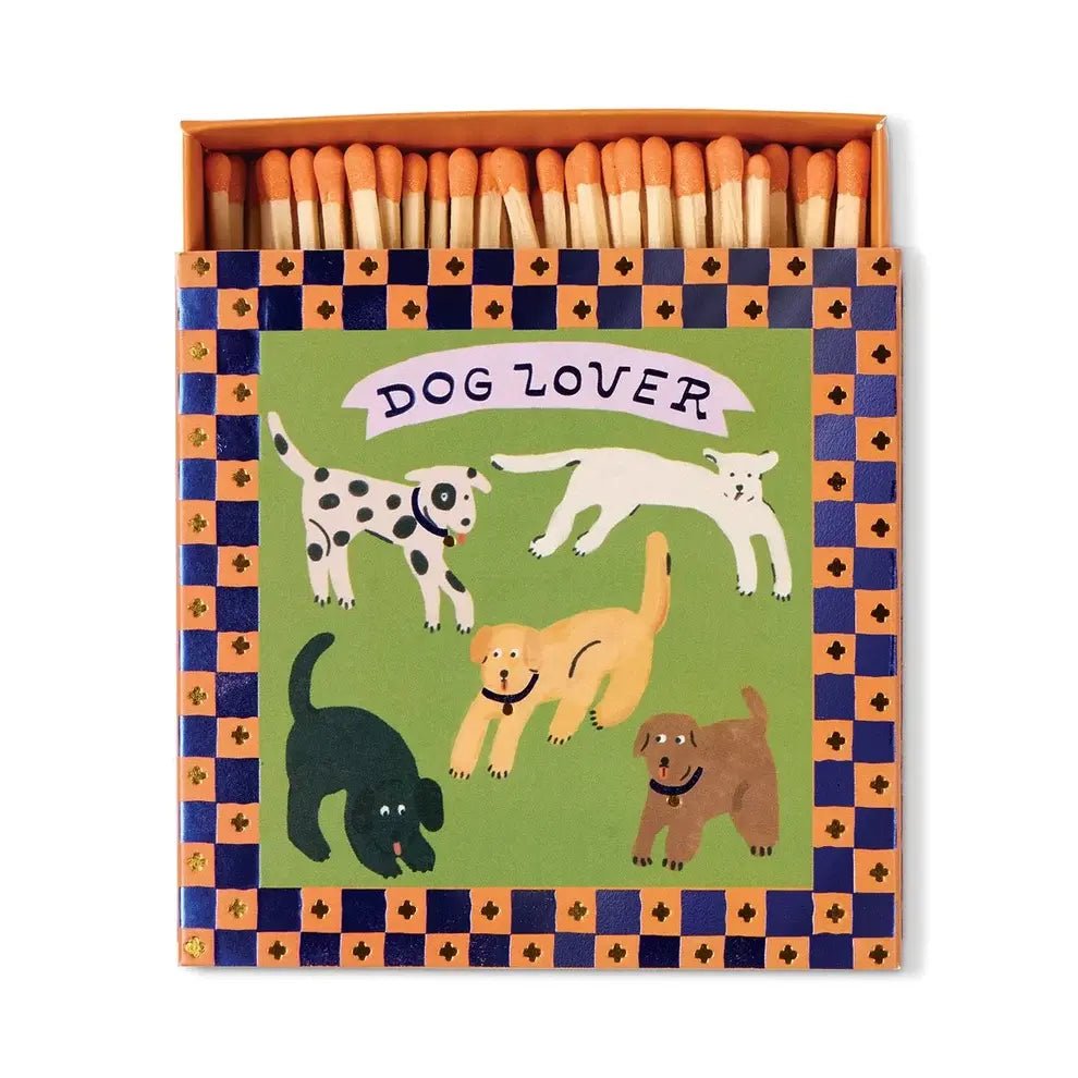 Dog Lover, 125 Square Boxed Σπίρτα ασφαλείας 11cm - Colibri Enso