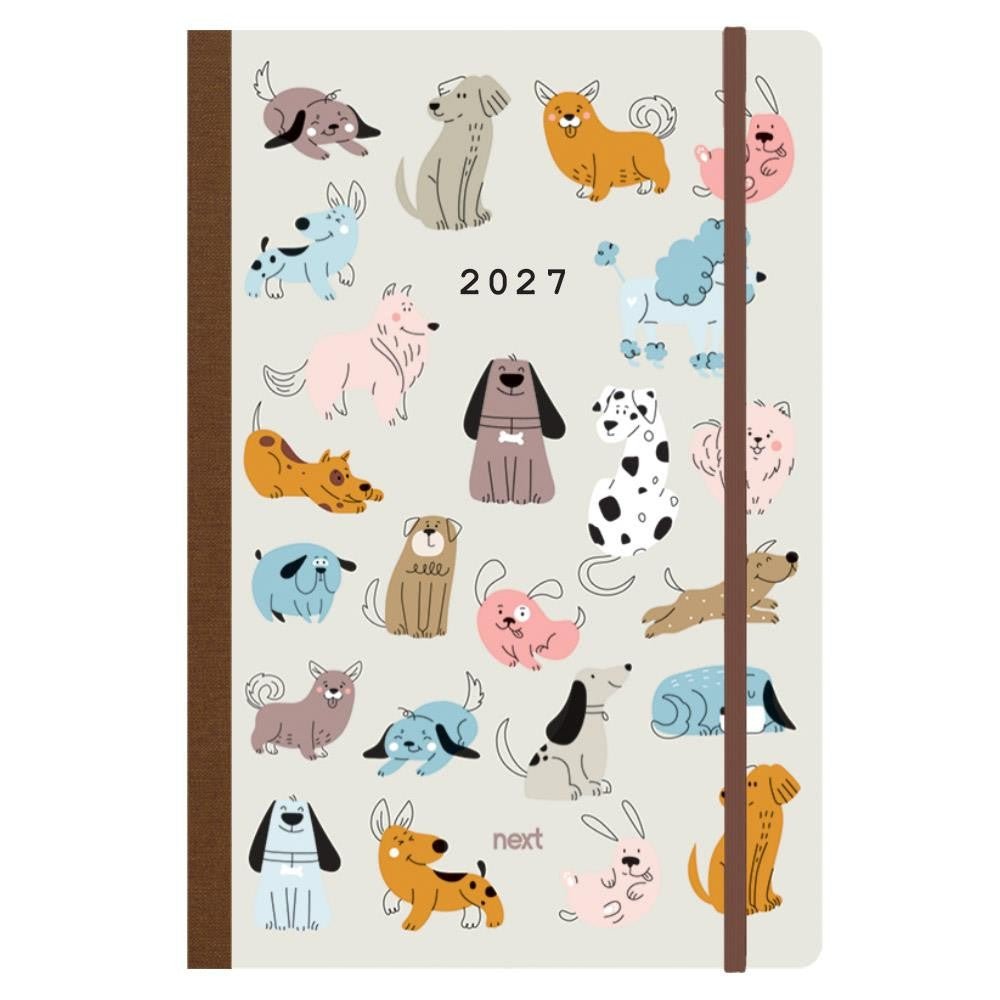 ημερολόγιο 2027 Trends Dogs ημερήσιο flexi με λάστιχο 14x21εκ. - Colibri Enso