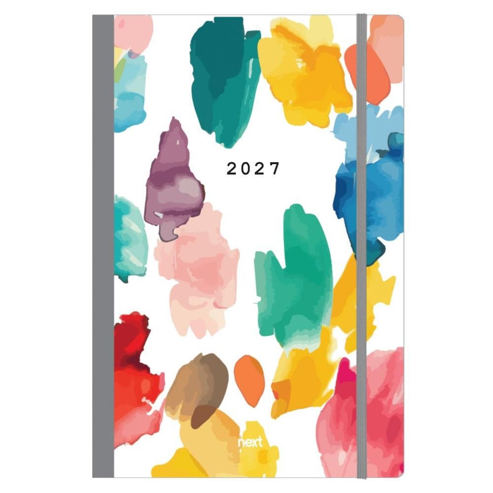 ημερολόγιο 2027 Trends Watercolour ημερήσιο flexi με λάστιχο 12x17εκ. - Colibri Enso