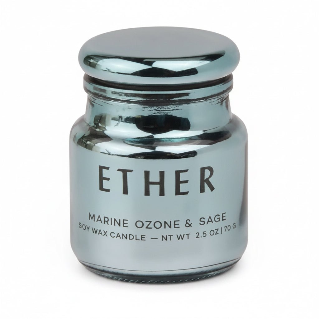 Κερί σόγιας σε γυάλινο δοχείο Chroma Ether 70gr - Colibri Enso