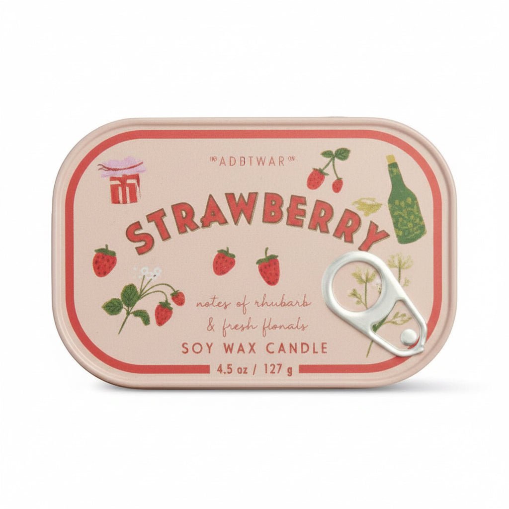 Κερί Σόγιας Strawberry Tin Candle – Strawberry - Colibri Enso