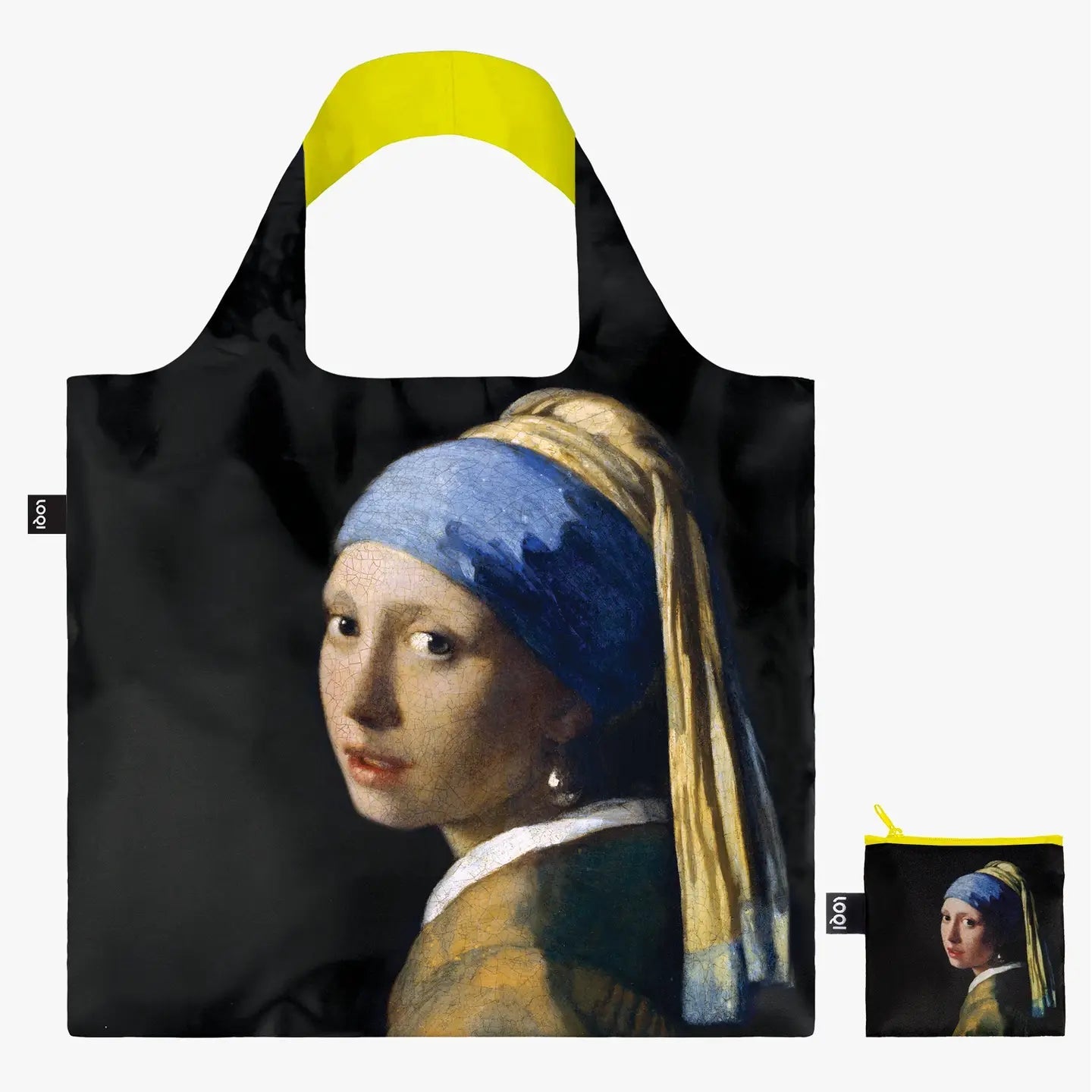 LOQI Τσάντα Ανακυκλωμένη Vermeer Girl with a Pearl Earring Neon - Colibri Enso