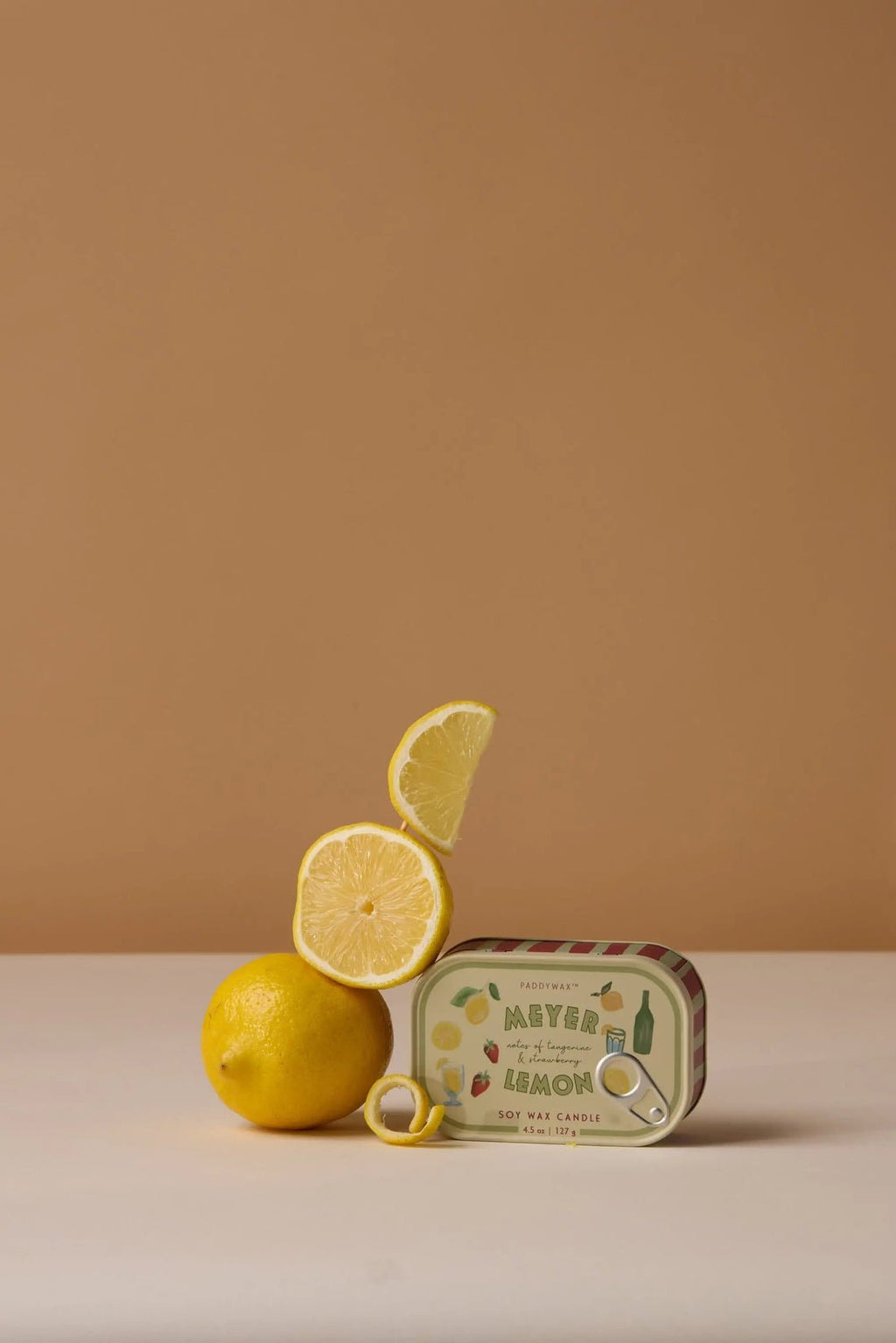 Meyer lemon 127g |Κερί σόγιας σε μεταλλικό δοχείο - Colibri Enso