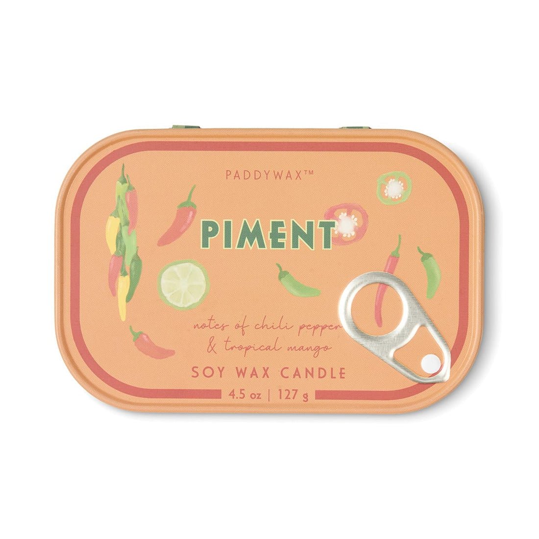 Piment 127g |Κερί σόγιας σε μεταλλικό δοχείο - Colibri Enso