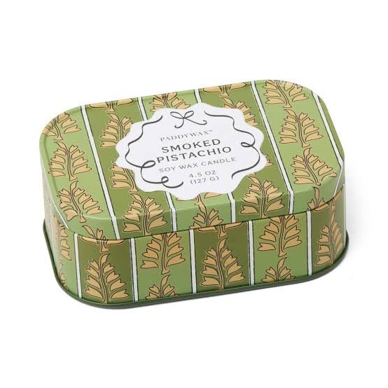 Smoked pistachio 127g |Κερί σόγιας σε μεταλλικό δοχείο - Colibri Enso