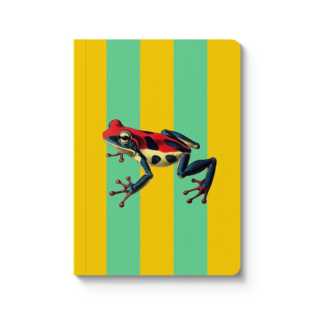 Striped Frog A6 Premium Paperback Notebook - Colibri Enso