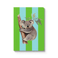 Striped Koala A6 Premium Paperback Notebook - Colibri Enso