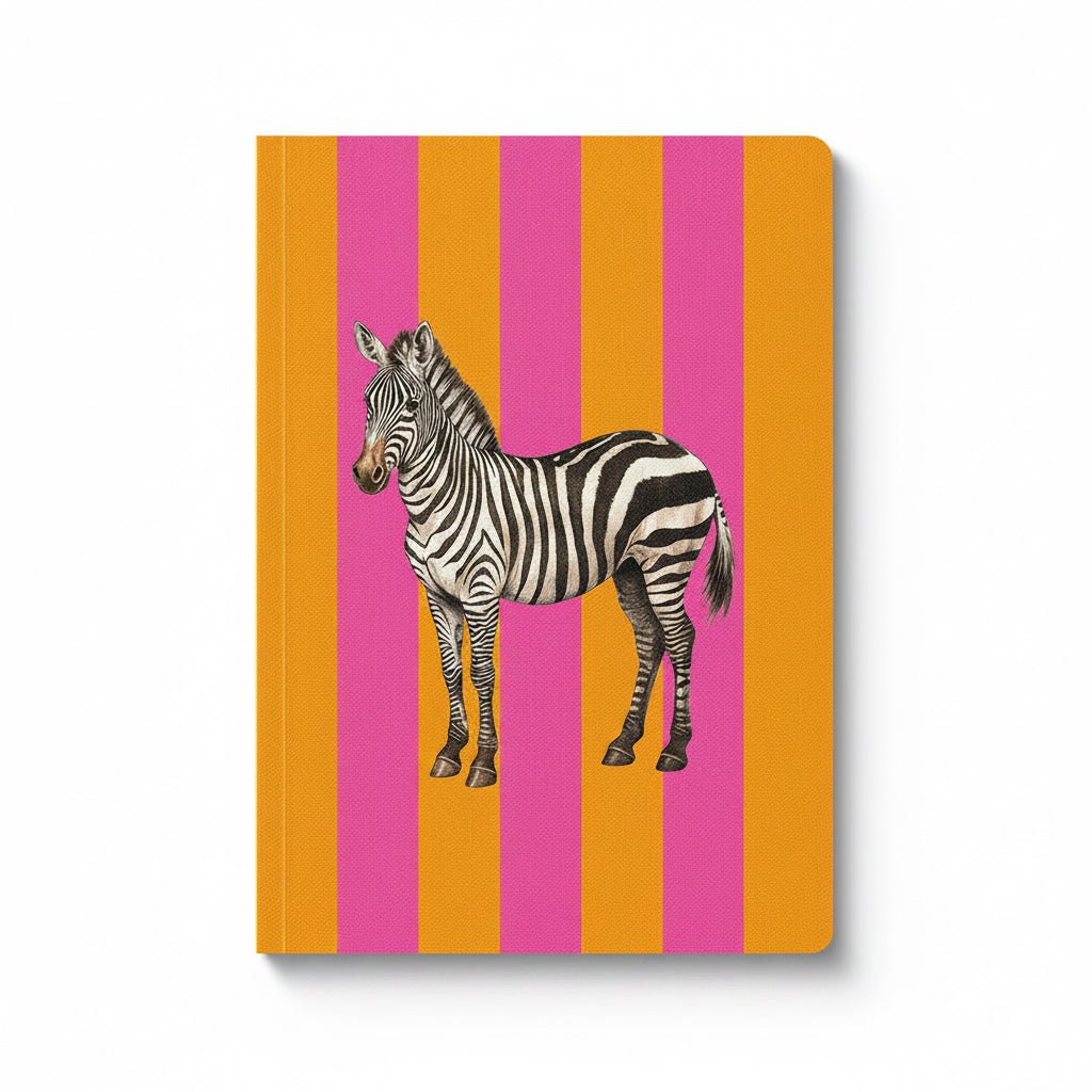 Striped Zebra A5 Premium Paperback Notebook Striped Zebra A5 Premium Paperback Notebook Striped Zebra A5 Premium Paperback Notebook - Colibri Enso