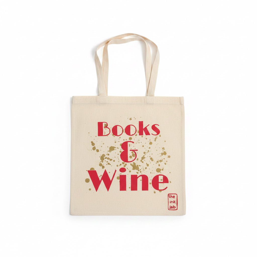 Τσάντα από Καραβόπανο «Books & Wine» - Colibri Enso